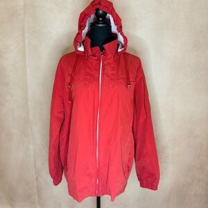 Giacca Women’s Sporty Red Mesh Waterproof Windbreaker Jacket